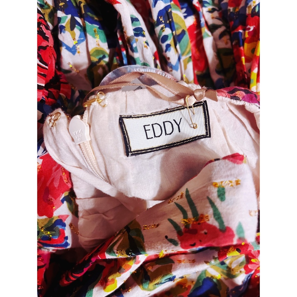 EDDY Krystal Modi Dress Blooming Floral Halter Neck Dress - Picture 10 of 10